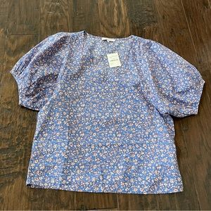 Madewell floral blouse